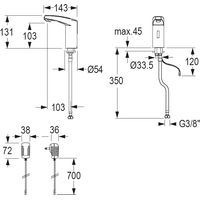 maxx Standarm.elek.M20,IR,Touch NetzAP,o.Misch.o.AblG.chrom
