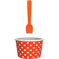Ciotola per gelato arancione e bianca / Zakdesigns