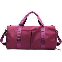 Sac de sport femme, sac de voyage, sac de gym, sac de sport femme avec compartiment à chaussures et séparateur sec/humide, grand sac de sport week-end