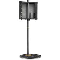 FITUEYES TV Ständer Fernsehständer TV Bodenständer TV Standfuß mit Anspruchsvollen Design Höhenverstellbar Drehbar Schwarz für 32 bis 60 Zoll bis zu 40kg Max. VESA 400 * 400