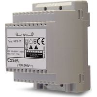 Extel Citofono Alimentatore da guida DIN Grigio
