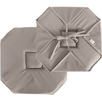 Homemaison – Galette de chaise 40x40 cm – 100% polyester – Épaisseur 2,5 cm – 4 rabats avec nouettes pour maintien