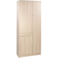 Mehrzweckschrank drei Türen eine Schublade Elm Light 77x34x H183 cm