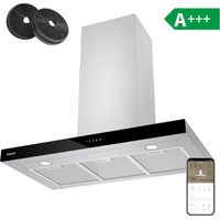 CIARRA Campana extractora lineal Clase A+++ 90cm 650m3/h 4 velocidades CBCS9102