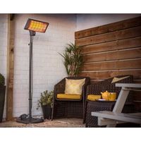 La Hacienda 69526 Free Standing Quartz Electric Outdoor Garden PatioHeater