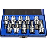 US PRO B1128 Set di 10 chiavi Torx da 1/2"