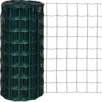 Vidaxl – Clôture euro acier 10x0,8 m – Fil d'acier enduit PVC 2,2 mm – Résistante aux UV et à la rouille – Grillage rigide 100x100 mm