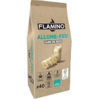 Accendifuoco Lana di Legno 40 pz FLAMINO
