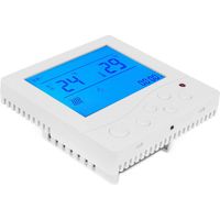 Thermostat intelligent à écran LCD pour climatisation centrale avec ventiloconvecteur, interrupteur thermostatique 220 V CA