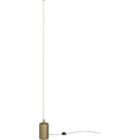 Lampadaire linéaire LED Flow Maytoni doré 145 cm dimmable
