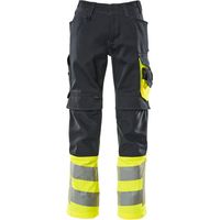 Mascot Leeds Arbeitshose Gr. 82C51 schwarzblau/hi-vis gelb