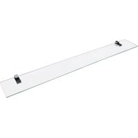 Glasablage 100 Cm 2 Halter Chrom, Ca. 100X12 Cm