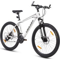 VTT 28 pouces à pièces rigides pour femmes et hommes VTT Shimano Tourney vélo adapté à partir de 170 cmDa dérailleur 21 vitesses