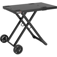 Royal Gourmet Grilltisch Klappbar Grillwagen für Gasgrill, Outdoor Grillständer für Tischgrill, Faltbarer Rollwagen mit Haken, Klapptisch zum Gasgrill GT2005-G Schwarz