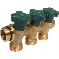 Herz T-Less distribuitore in ottone 3 sezioni 10 bar