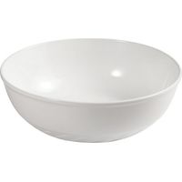Vasque à poser ronde en céramique blanche Slim diamètre 40 cm et hauteur 14,5 cm