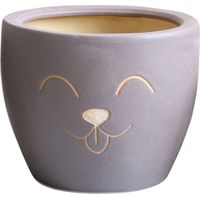 Cache pot Petsy Taupe en Terre Cuite 13 cm