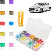 120PCS Car Fuse Kit with Puller, Car Mini Fuses Low Profile Blade Assortment 2A–35A,Assorted Kit for Cars, Trucks, Motorcycles, RVs,Complete Automotive Fuses Replacement Set