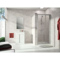 HÜPPE Alpha 2 Porte coulissante, 2 éléments, avec segment fixe,