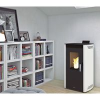 Poêle à pellet Noa 11kW Ivoire - Sans