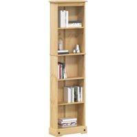 Bücherregal Corona 46x20x170 cm Massivholz Kiefer