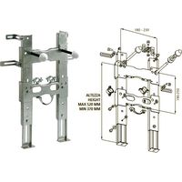 Supporto staffa premontata versione bidet per il solo fissaggio di bidet sospesi. Portata 400 Kg 01PREMB