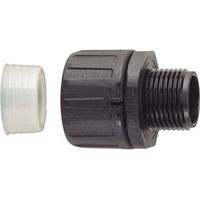 HellermannTyton 166-21603 HGL21-S-M20 Schlauchverschraubung Schwarz M20 16.70 mm Gerade 1 St.