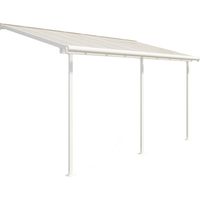 Palram-Canopia Aluminium Terrassenüberdachung mit Doppelstegplatten "Sierra", weiß, 230 x 447 cm