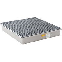 Cubeta colectora de fondo de PFV 4 bidones de 200 litros con