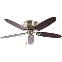 Ceiling Fan Low Profile Chrome with Pull Cord