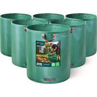 Vounot – Lot de 6 sacs à déchets 272L – 50kg max – 3 poignées renforcées – Polypropylène 150g/m² – Résistants et réutilisables
