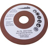 Disque à lamelles 125mm – Grain 80 pour meuleuse – Affûtage précis pour bois dur – 1 pièce – Grizzly Tools