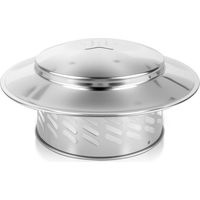 Chapeau de cheminée Ø 240 mm : Chapeau de cheminée de cheminée, Chapeau de cheminée en Acier Inoxydable 304, Chapeau de Toit, Chapeau de Pluie, Chape