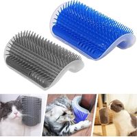 Lot de 2 brosses ING (bleue + grise) pour enlever les poils de chat et de chien-AquaForge