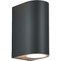 APPLIQUE DRAPION 15X7X9,5CM NERO GU10 2X5W