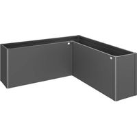 Fioriera Belvedere MAXI Gr. L200 grigio scuro metallizzato