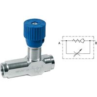 Contrôleur de débit unidirectionnel Raccordement 3/4 GAZ débit 60 l/m - 81582