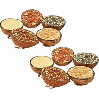 Vogelfutter Gefüllte Kokosnusshälften 10 Stk. 290 g vidaXL