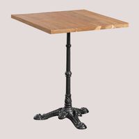 Mesa de bar cuadrada en madera de acacia Azteca SKLUM &x2194&xFE0E 60 cm