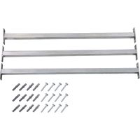 Vidaxl – Barres de sécurité ajustables pour fenêtres 3 pcs 710-1200 mm – Acier galvanisé – Protection contre les cambrioleurs – Installation facile