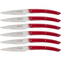 Laguiole Jean Dubost - Messerset of (6tlg., Acryl), Farbe rot