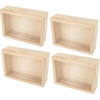 Oggetto decorativo Artemio legno naturale 12 x 17 cm 4 pezzi
