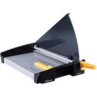 Guillotina Fellowes Plasma A4 negro y amarillo para oficina