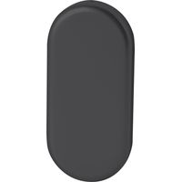 FSB Blindrosette (Abdeckung) oval, verdeckt geschraubt Rosette Alu schwarz matt