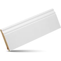 KGM Hamburger Sockelleiste Altberliner weiß MDF 19 x 100 mm 2,4 m