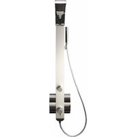 Colonne de douche thermostatique – Aluminium anodisé – Douchette haute orientable anticalcaire – 3 bar 10L/min – Pression optimale 3-4 bar – Drop