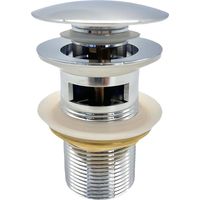 Basin Pop Up Sink Plugs, G1 1/4 Copper Core Bathroom Sink Drain, Quick Drain, for Bathroom, Kitchen, Toilet