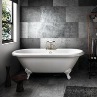 Bañera con patas CHELSEA 154 cm patas ÁGUILA BLANCAS