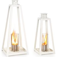 Blumfeldt Farol de etanol Fiamme Triangolo 2 juegos de quemadores de acero inoxidable 0,3 litros 4h de tiempo de combustión