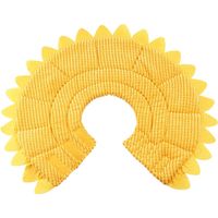 Collerette de récupération confortable pour chien et chat, motif tournesol, jaune, taille S – DELKEVIC